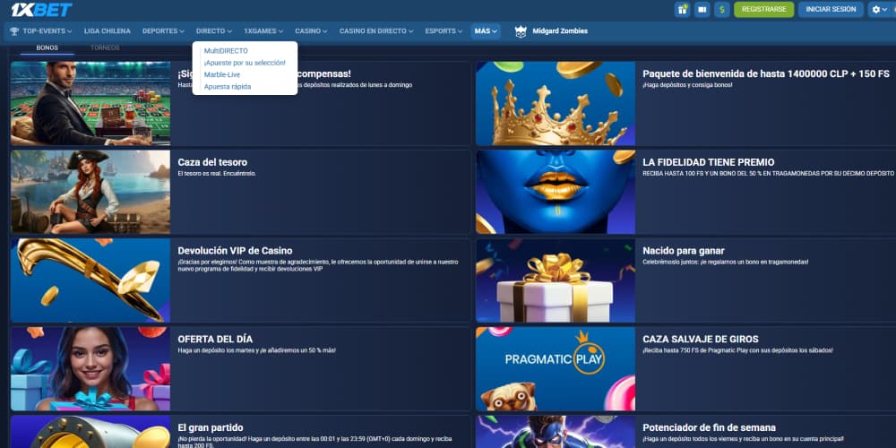 1xbet bono de bienvenida