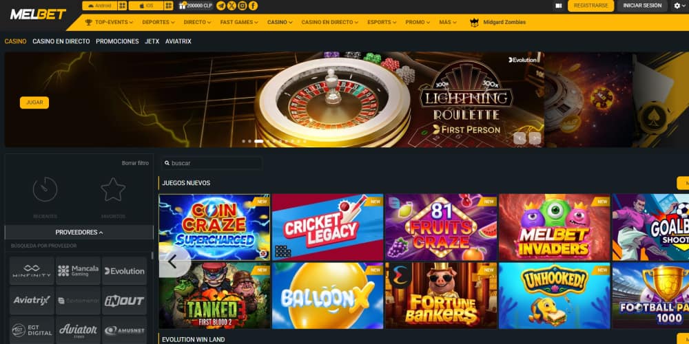 melbet casino torneos